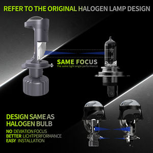 Commercio all'ingrosso 140W 14000LM H7 H4 proiettore lente a LED 6000K colore <span class=keywords><strong>Bi</strong></span> faro 12v H7 H11 LED lampada frontale a Led H4 lampadina a LED per auto - Product Image 6