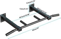 Barre de traction murale en acier pour usage domestique, à fixer sur poutre ou charpente, équipement de musculation pour la maison