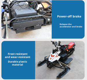 Scooter électrique haut de gamme à <span class=keywords><strong>neige</strong></span>, 4 roues, motoneige, quatre roues, antidérapant, pour les jeux d'hiver en famille - Product Image 5