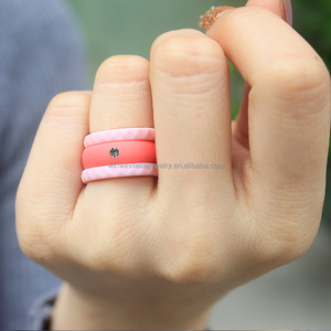 Women's 5.7mm <strong>Silicone</strong> <strong>Wedding</strong> Bands with Breathable Cubic Zirconia for Engagement Party Anniversary-Multi-Color Fashion <strong>Rings</strong> - Product Image 6