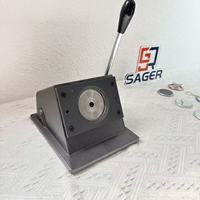 Mesin Pembuat Badge Aluminium Manual SAGER Amerika 58mm Terbaru Laris Manis