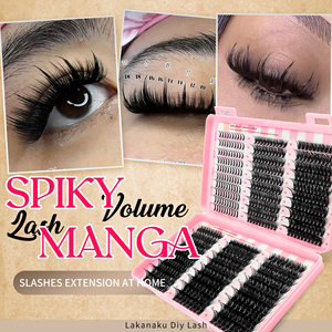 Carnet de cils en grappe DIY effet wispy avec logo personnalisé, extensions de cils DIY marque privée, carnets de cils en grappe volume moelleux en vison pour la vente en gros - Product Image 6