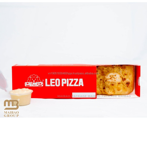 Cấp thực phẩm đóng gói hộp biểu tượng tùy chỉnh 25cm Hàn Quốc bánh pizza ngăn kéo hộp các tông màu trắng Takeaway bao bì giấy bánh pizza nhà hàng hộp - Product Image 4