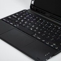 Casing Tablet Lipat Ultra Tipis OEM ODM Baru dengan Keyboard Membran Nirkabel BT 5.1 LED Backlit Isi Ulang dan Touchpad untuk iPad 10.5/10.2