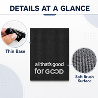 Services ODM/OEM : Étiquettes thermocollantes lavables à adhérence ferme, patchs en silicone 3D LOGO pour brosses à dents, pour vêtements