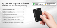 Traceur de portefeuille certifié Apple MFi 2026, carte intelligente étanche IP67, localisateur de clés et d'objets pour clés, sacs, passeports