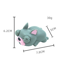 Jouet en forme de chien en PVC souple à presser pour enfants de 5 à 7 ans, vente en gros, amusant, jouet anti-stress, modèle de vente en gros