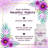 Capsules de bien-être à l'extrait naturel de valériane, complément à base de plantes traditionnel sans alcool pour la relaxation et une meilleure qualité de sommeil
