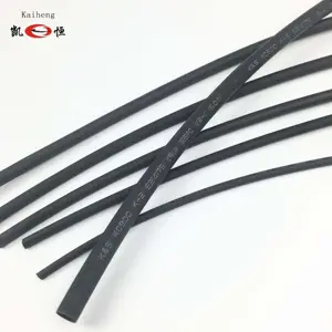 Custom Black Halogen Free Low Smoking Flame Retardant Thin Wall Heat Shrinkable Tubo Shrink Tubing Manga Shrink tube For Cable