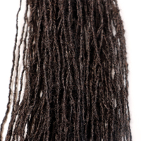 [Jiffy/Hohodreads] sorella Dreadlocks di piccole dimensioni Cheveux Humains tradizionali all'uncinetto Dreadlocks Afro crespi capelli umani extension