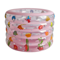 Piscine gonflable pour bébé portable en PVC de haute qualité, colorée, épaisseur 0,25 mm, fabriquée en Chine, personnalisée, pour l'intérieur, enfants 6P