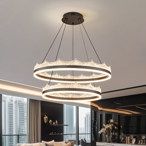 <span class=keywords><strong>Acrylic</strong></span> <span class=keywords><strong>Shade</strong></span> Rose Gold ánh sáng mặt dây chuyền phòng khách Nordic trần chiếu sáng khách sạn từ xa vòng đèn chùm & đèn Mặt dây chuyền - Product Image 1