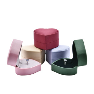 Nueva Caja de Joyería en Forma de Corazón, Caja de Regalo para Anillos, Suministro Directo del Fabricante, Cajas de Joyería en Stock - Product Image 4