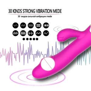 <span class=keywords><strong>Vibrator</strong></span> Kelinci Realistis 30 Kecepatan Populer Stimulator Titik G Klitoris Mainan Seks untuk Wanita - Product Image 3