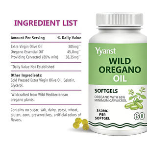 Cápsulas de Aceite de Orégano Silvestre 100% Orgánico, Fórmula Avanzada OEM/ODM, para Apoyo Inmunológico en Adultos, Bajo en Azúcar y Carbohidratos, Personalizadas - Product Image 5