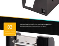Precio de fábrica al por mayor, impresora de código de barras de etiquetas térmicas de 2 pulgadas, impresora de recibos de 58mm, impresoras