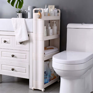 Estante de Almacenamiento Esquinero de Plástico Sostenible Personalizable de 4 Niveles, Estante de Almacenamiento de Plástico Extraíble para Cocina, Estante de Almacenamiento Vertical para Espacios Reducidos - Product Image 5