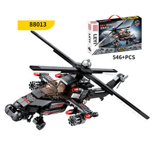 8in1 ville Swat <span class=keywords><strong>Police</strong></span> hélicoptère enfant <span class=keywords><strong>Police</strong></span> voiture jouet avion Jeep transporteur rue véhicules armure camion bloc de construction Kit - Product Image 2