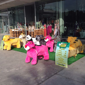 SIBO Shopping Mall Goedkoopste Muntenbediende Dierenrijdier Speelgoed Gemotoriseerde Scooters Gevulde Kinderattracties Mechanische Dieren voor Kinderen - Product Image 6