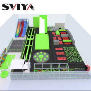 New Indoor Playground American <strong>Ninja</strong> Warrior Obstacle Course for Kids and Adults with <strong>Ball</strong> Pool - Product Image 3