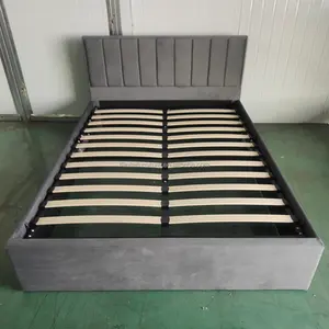 Cama de plataforma otomana tapizada