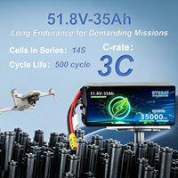 Baterai UAV 51.8V 3C 35000mAh Paket Baterai Drone Industri untuk Operasi Penyemprotan Pertanian, Pengiriman, dan Survei