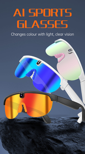 Lunettes <span class=keywords><strong>de</strong></span> sport intelligentes G5 avec IA, caméra 8MP, vidéo 1080P, Wi-Fi, vision nocturne, étanches IP67, assistant vocal à oreille ouverte, navigation AR - Product Image 4