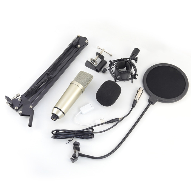 Professional Studio Microphone Set USB Optimal Recording Computer Suspension Stand Live Streaming Kit