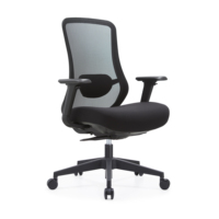 Chaise de bureau ergonomique moderne réglable avec cadre en nylon, coussin haute densité et accoudoirs 4D ajustables pour la maison, le bureau et les salles de réunion