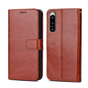 Funda de libro para teléfono móvil para <span class=keywords><strong>SONY</strong></span> <span class=keywords><strong>Xperia</strong></span> 10 VI <span class=keywords><strong>1</strong></span> V 5 IV ACE <span class=keywords><strong>3</strong></span> Pro-i Wallet Fundas de cuero con soporte - Product Image 2