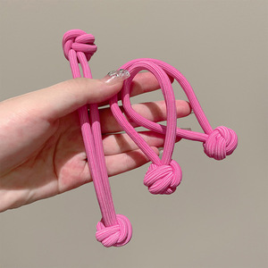 Élastique à cheveux pour queue de cheval, épaissi, noué, avec nœud, en tissu, pour usage quotidien, été 2024, origine Yiwu - Product Image 3