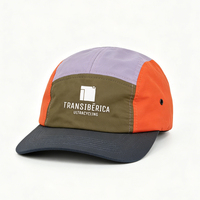 Casquette de camping 5 panneaux en nylon de haute qualité avec logo personnalisé imprimé en sérigraphie, style non structuré, unisexe adulte, printemps automne