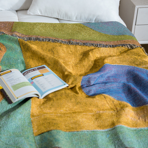 Customize Color Woven Style Sofa <strong>Furniture</strong> Cover Throw Jacquard Blanket Camping Blanket - Product Image 2