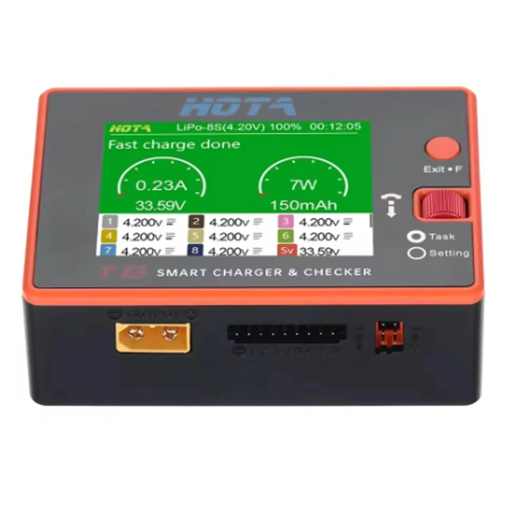 Hitter専用　ハイテックの6000mAh HOTA T8 650W 22A XT60 1-8Sインテリジェント充電器チェッカー幅広い
