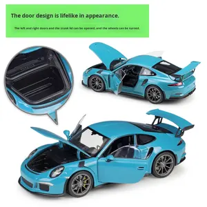 Modellino Auto in Scala 1:24 WELLY GT3 RS, Simulazione in Lega, Ornamento da Collezione per Adulti, Confezione Colorata - Product Image 3