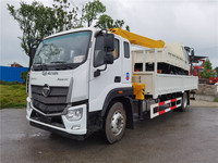 Nouvelle grue télescopique mobile Foton de 13 m de hauteur de levage, 6,3 tonnes, camion de fret à flèche