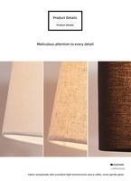 Lámpara de Pie Moderna de Estilo Nórdico con Trípode, Lámpara de Pie Negra para Esquina de Hotel, para Sala de Estar Moderna