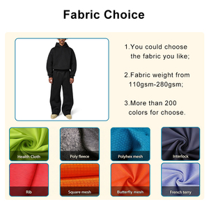 High Quality Winter 450gsm Custom Logo Windproof Eco-Friendly 100% Polyester Men's Unisex Joggers Sweat Suits Hoodie <b>Shorts</b> Sets - Product Image 6