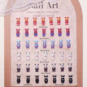 Adornos <span class=keywords><strong>de</strong></span> Uñas 3D <span class=keywords><strong>de</strong></span> Resina con Diseño <span class=keywords><strong>de</strong></span> Gato <span class=keywords><strong>de</strong></span> Dibujos Animados Japoneses, Mini Accesorios Decorativos para Uñas - Product Image 1