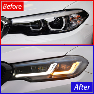 Para <span class=keywords><strong>BMW</strong></span> 5 Series G30 G38 <span class=keywords><strong>520i</strong></span> 530i 540i 2018-2023 montaje de faros automáticos LED de alta calidad actualización accesorios de diseño más nuevos - Product Image 3