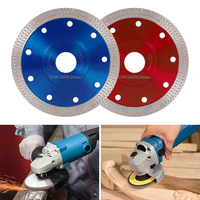 Disque diamanté turbo pour meuleuse d'angle, pour la découpe de granit, marbre, carrelage en porcelaine et céramique, 105mm/115mm/125mm
