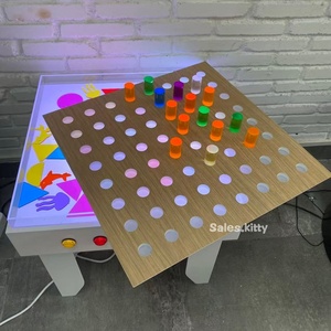 <span class=keywords><strong>Table</strong></span> d'activités sensorielles LED lumineuse, changeant de couleur, RGB, stimulation visuelle, autisme, intégration sensorielle, <span class=keywords><strong>table</strong></span> lumineuse préscolaire - Product Image 3