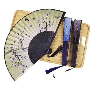 Éventail pliable en soie et bambou, ajouré avec franges, pour la maison, la danse, les fêtes et la décoration de mariage - Product Image 3