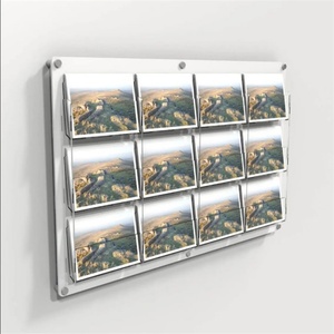 Customized Color & Logo Acrylic <b>Wall</b> Mounted <b>Display</b> Poster Rack for Collections - Product Image 6