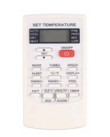 Télécommande de remplacement AUX YKR-H/002E pour climatiseur domestique, facile à utiliser, ABS 0,5 mm blanc/vert grisâtre, pièces de climatiseur