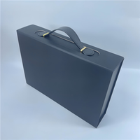 Boîte cadeau de luxe personnalisée, portable, haut de gamme, avec couvercle magnétique, écologique, revêtement UV, en forme de livre, pour emballage de mèches de cheveux, type mallette