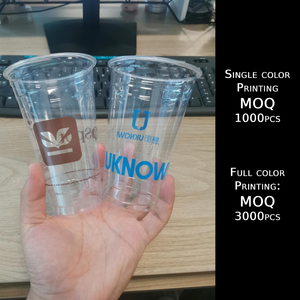 Gobelets en plastique jetables de 95 mm pour boissons froides, jus, boba, thé au lait, bubble tea, avec couvercle, en PET, 9, 10, 12, 14, 16, 20 oz, vente en gros - Product Image 3