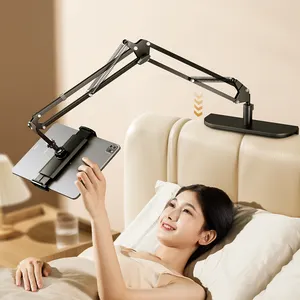 Flexible Arm 360 Rotation PC Tablet Bracket Portable Metal Holder For Ipad Tablet Stand Aluminum Alloy Desktop Phone Stand