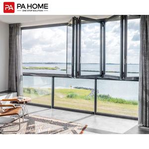 Fenêtres coulissantes en aluminium à double vitrage intelligentes, modèles de fenêtres en <span class=keywords><strong>baie</strong></span> modernes en verre de grande taille, <span class=keywords><strong>isolation</strong></span> thermique et acoustique - Product Image 1