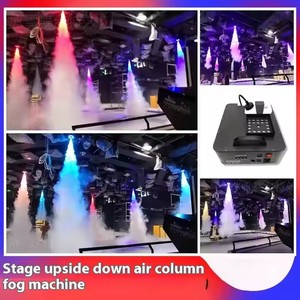 Machine à fumée électrique verticale en métal avec LED 1500W, pulvérisation ascendante, télécommande DMX512 et lumière RGB - Product Image 5